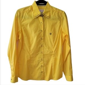 Dudalina yellow crested blouse